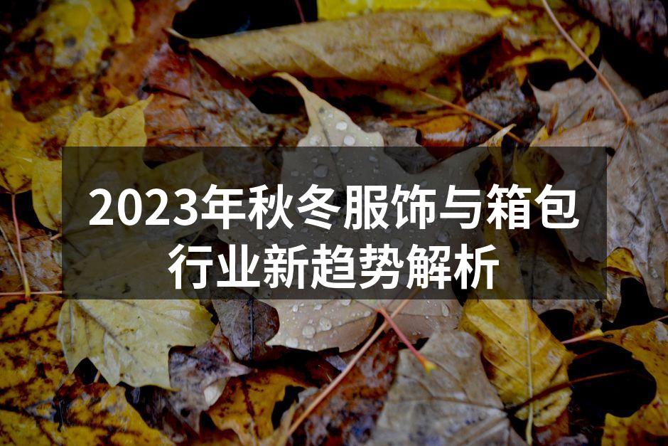 可持续时尚新选择